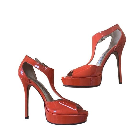 Orange Jimmy Choo High Heels EU Size 37